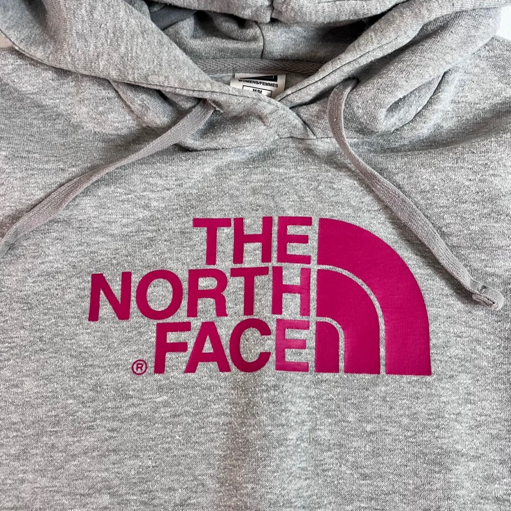 The North Face Women's M Gray Pink Half Dome Pullover Hoodie Gorpcore - Picture 2 of 12